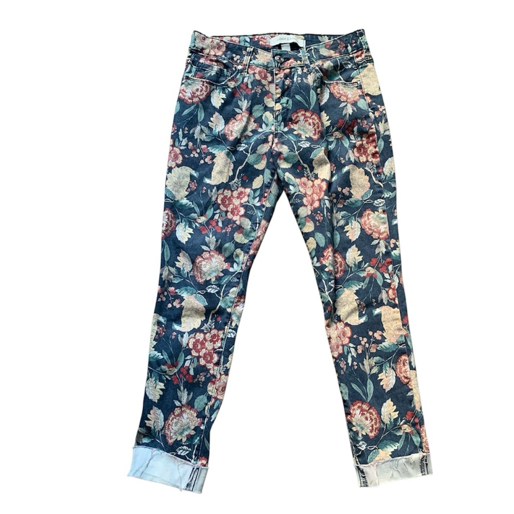Vintage America Floral Print Skinny Jeans 4/27